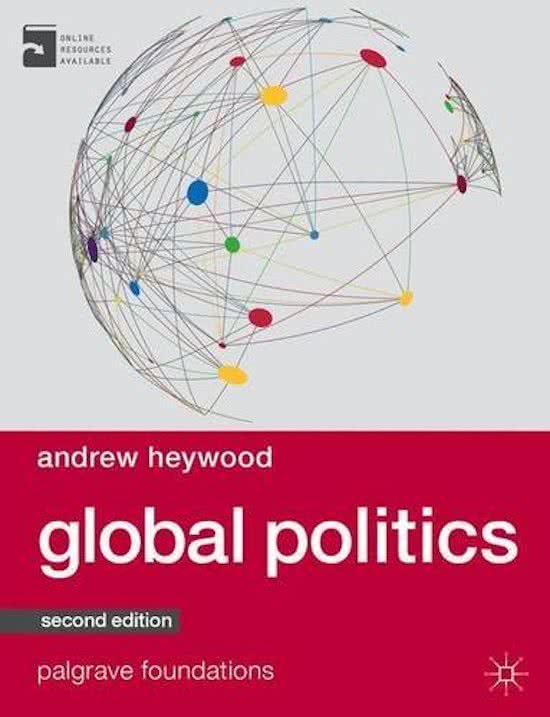 Internationale Betrekkingen - Samenvatting boek 'Global Politics'