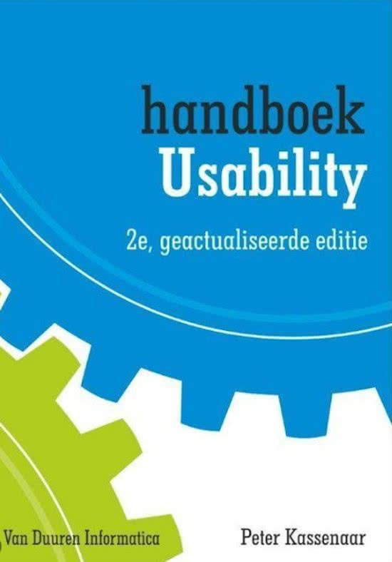 Samenvatting Handboek Usability (Minor Internetmarketing)