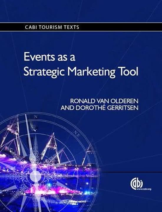 Events as a Strategic Marketing Tool - Chapter 9