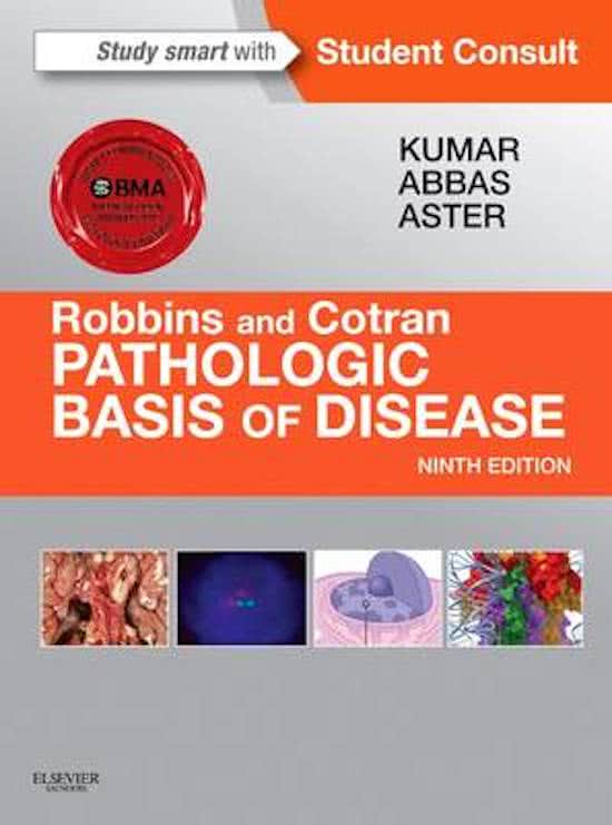 Test Bank For Robbins and Cotran Pathologic Basis of Disease 9th Edition Kumar, 9781455726134, All Chapters with Answers and Rationals