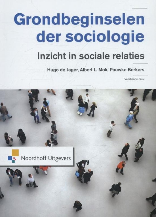 Samenvatting Grondbeginselen der Sociologie - H. de Jager - 14e druk - met college  en werkgroep aantekeningen - Nieuw maart 2022