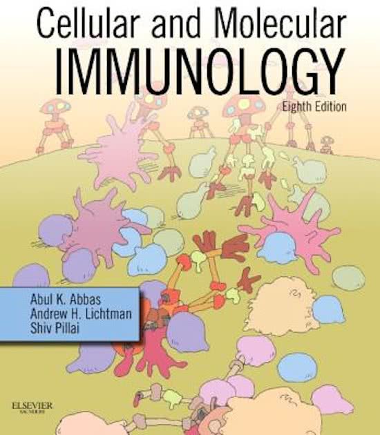 Complete Test Bank Cellular and Molecular Immunology 8th Edition Abbas Questions & Answers with rationales (Chapter 1-20)