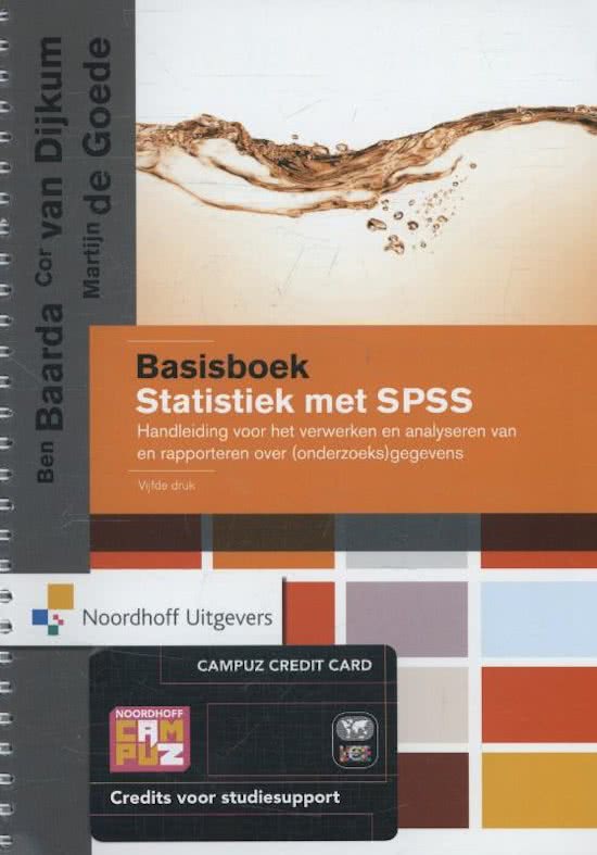 Onderzoek 3 - Samenvatting SPSS