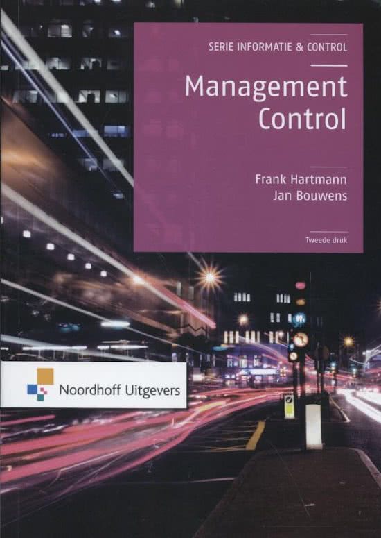 Samenvatting Management Control H1 t/m H10