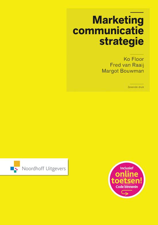 Marketingcommunicatie strategie|7de druk