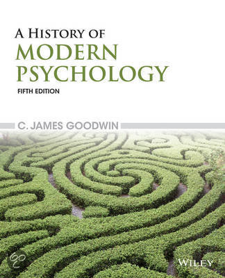 Samenvatting: A History of Modern Psychology (Goodwin)