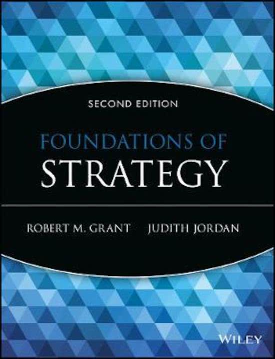 UU Summary of the book Foundations of Strategy