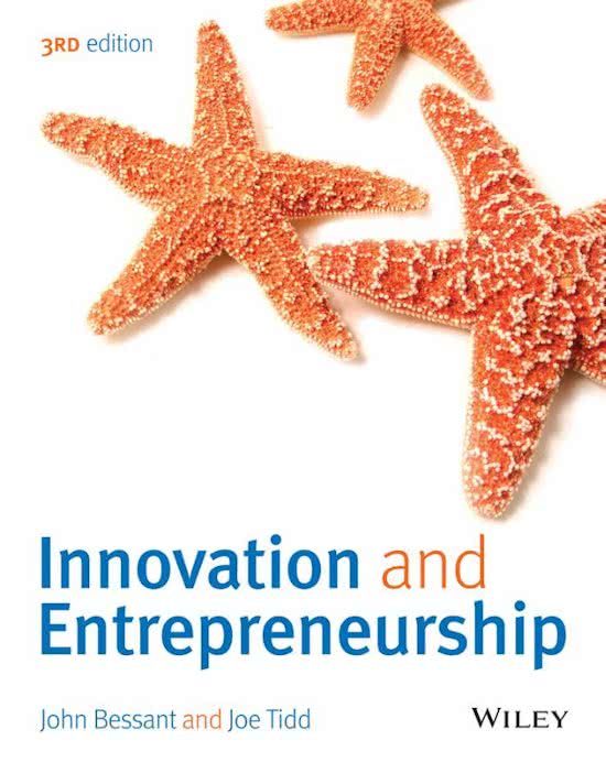 Summery H7,8,10,11,15,16 Innovation and Entrepreneurship by Bessent&Tidd