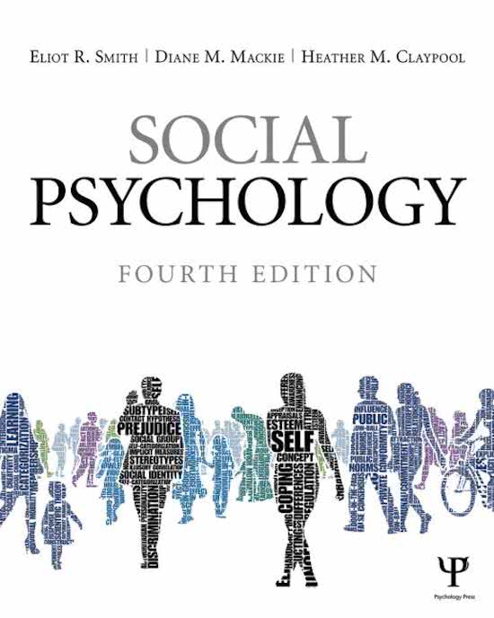  Social Psychology 10th ed. Aronson, Wilson, Sommers. Hs 10 t/m 13