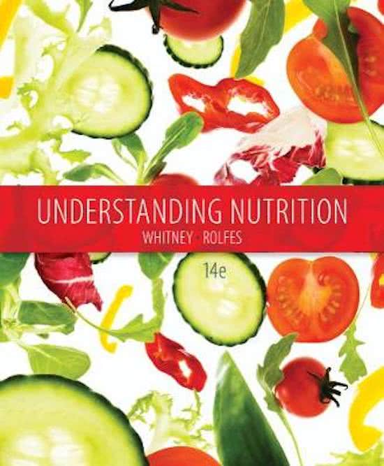 Samenvatting Understanding Nutrition, ISBN: 9781285874340  Voeding & gezondheid (NB1502182214B)