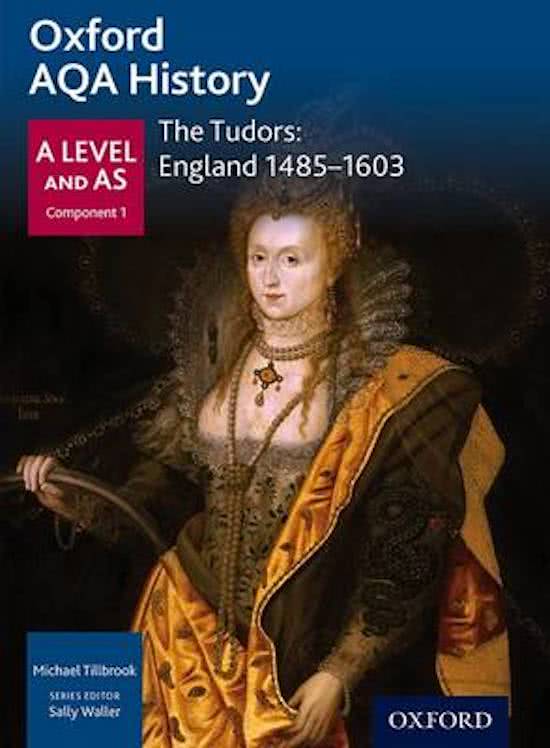 AQA History A-Level The Tudors: England 1485-1603  (includes only content needed for first year and so would be ideal for end of year exams or mocks). Includes content from Henry 7-end of Henry 8