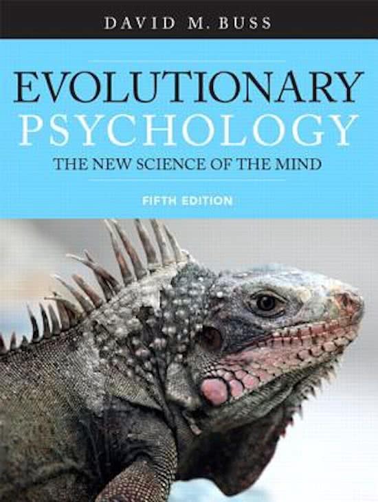 Complete Test Bank Evolutionary Psychology The New Science of the Mind 5th Edition Buss   Questions & Answers with rationales