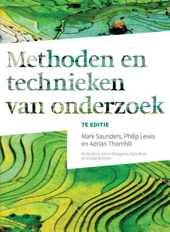 Methoden en technieken van onderzoek samenvatting