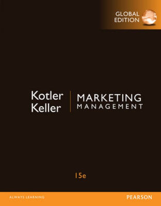 STUDY GUIDE MARKETING ERASMUS UNIVERSITY COLLEGE 2020 Marketing Management Kotler and Keller, Samenvatting, Summary