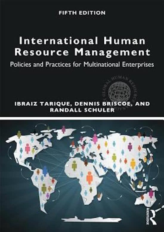 Samenvatting International Human Resource Management: Policies and Practices for Multinational Enterprises, ISBN: 9780415710534  Human Resource Management