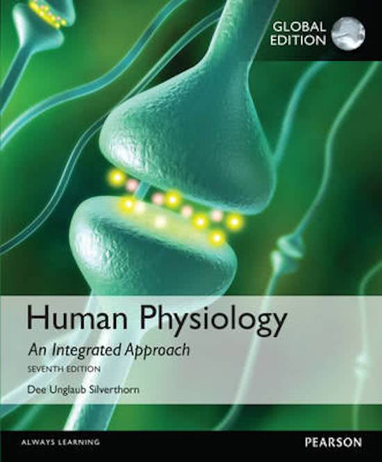 Samenvatting 'Human Physiology' - Silvertorn (Fysiologie Hart, Longen & Nieren) - SOMT