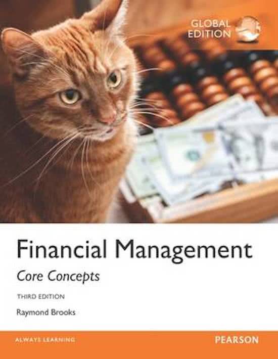 Samenvatting | Financial Management (Brooks, 3e ed.) | Bedrijfskunde RUG