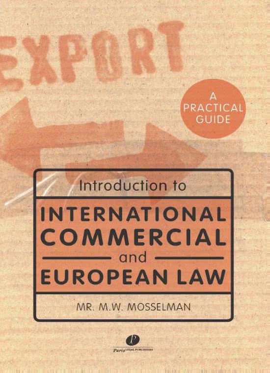 Introduction to International Commercial and European Law