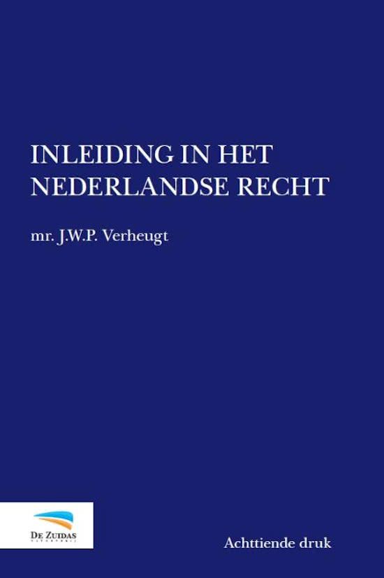 Samenvatting Inleiding in het Nederlandse recht, J.W.P.  Verheugt