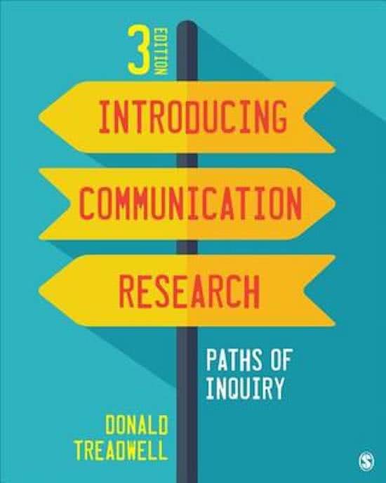 Introducing Communication Research Treadwell (Methodology)