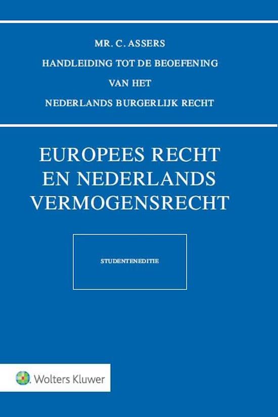 Asser serie 3-I - Europees recht en Nederlands vermogensrecht