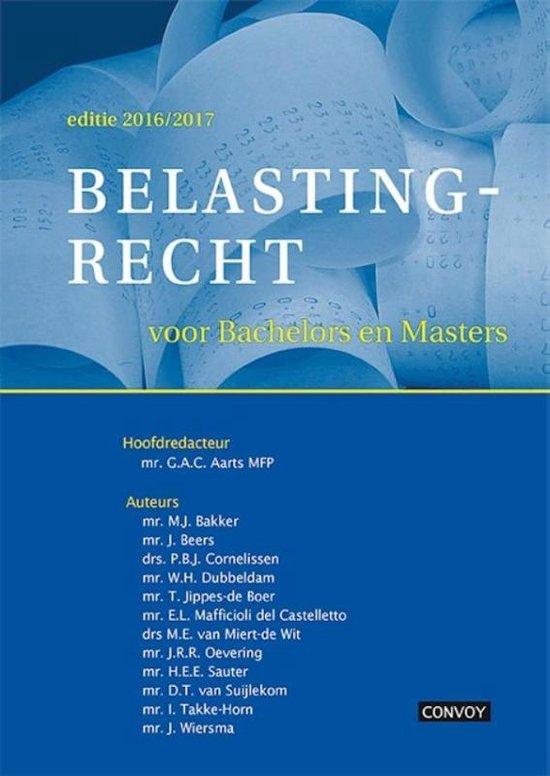 Samenvatting Inkomstenbelasting Particulier, Belastingrecht voor Bachelors en Masters,  H3, H5, H7, H8