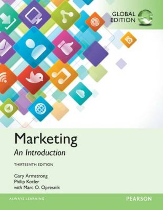 Summary Marketing - An Introduction - Chapter 1,2,3,6,7,8,9,10,12,14 IBMS