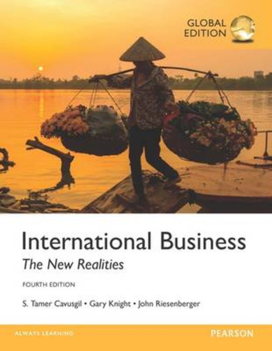 Samenvatting International Business; The New Realities (alle hoofdstukken behalve 12)