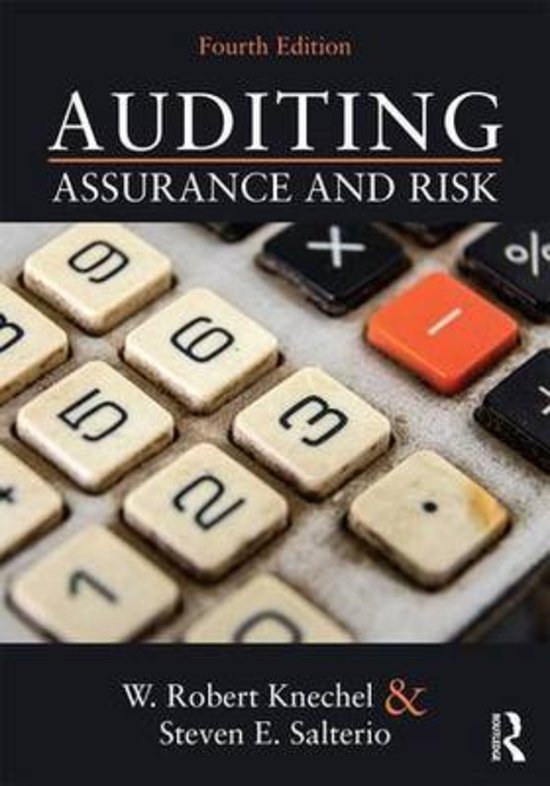 Advanced Auditing, book summary. Chapter 1-6. R. Litjens.