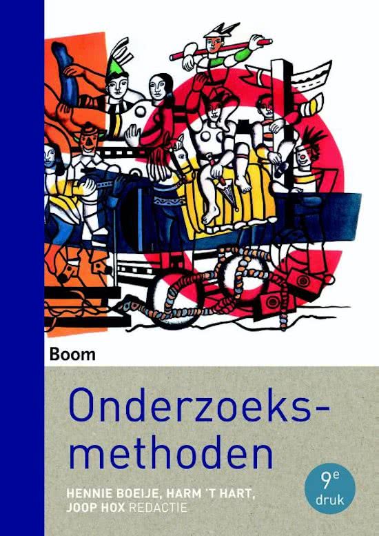 Samenvatting Onderzoeksmethoden 10e druk scheepers en tobi H2 t/m 6, 10. 